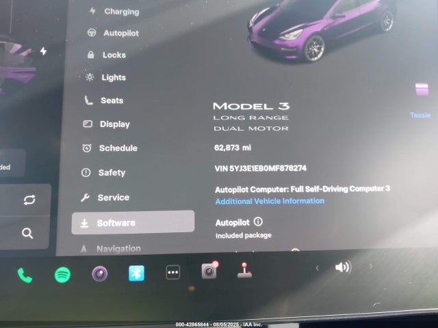 2021 TESLA MODEL 3 5YJ3E1EB0MF878274 Photo 6