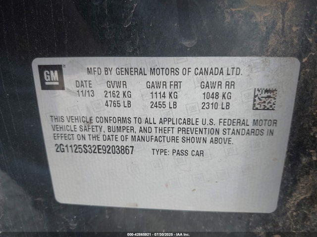 2G1125S32E9203867 Chevrolet lfx
