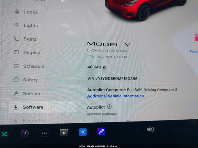 Tesla Model Y 2021 5YJYGDEE0MF190366 Image 7