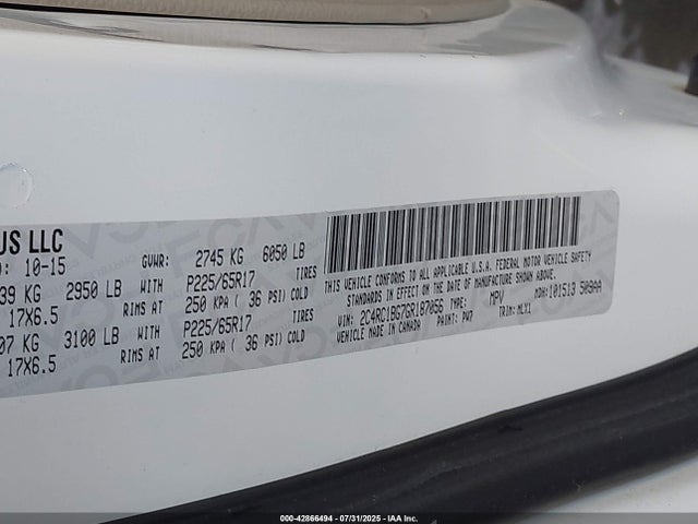 2C4RC1BG7GR187056 Chrysler Town and Country