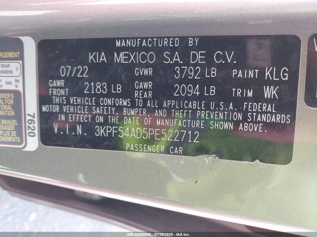 KIA mpi nu 2023 3KPF54AD5PE522712 Image 9