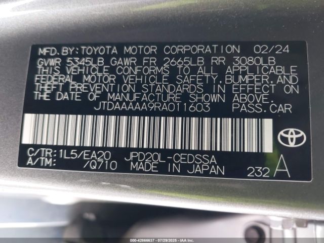2024 TOYOTA MIRAI JTDAAAAA9RA011603 Photo 8