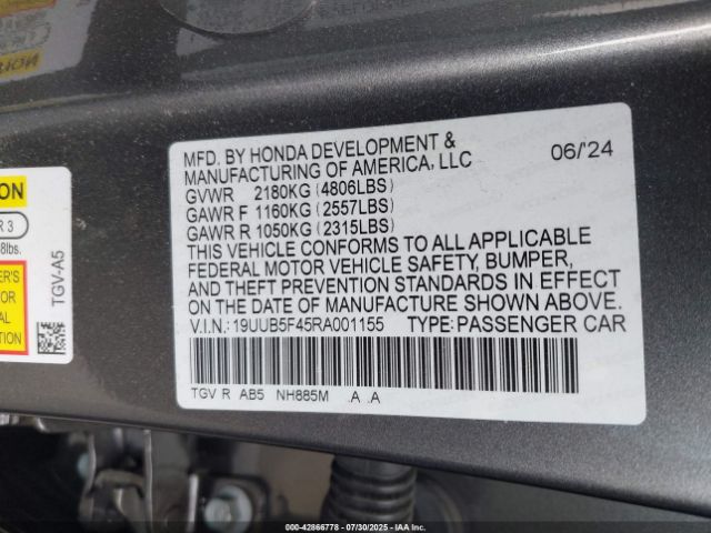 2024 ACURA TLX 19UUB5F45RA001155 Photo 8