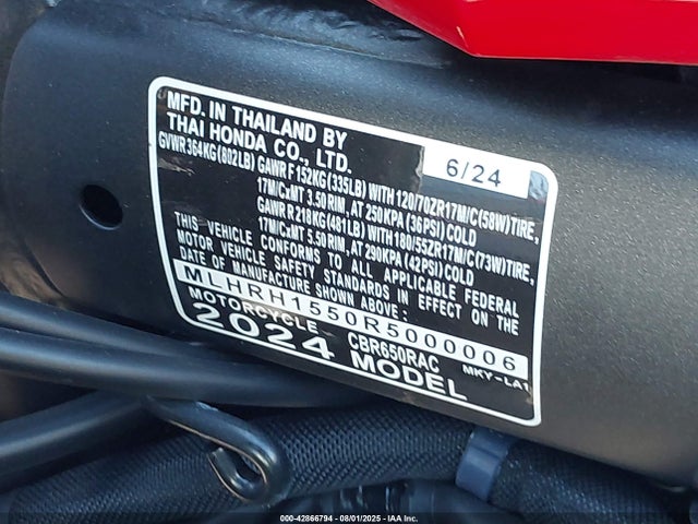 MLHRH1550R5000006 Honda Rh15e-6000001