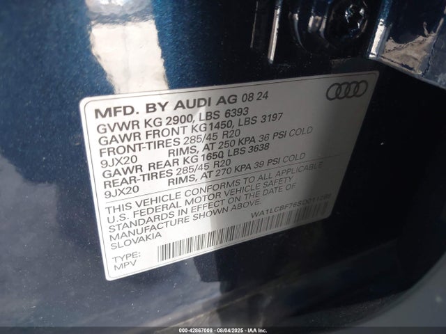 2025 AUDI Q7 WA1LCBF76SD011269 Photo 8
