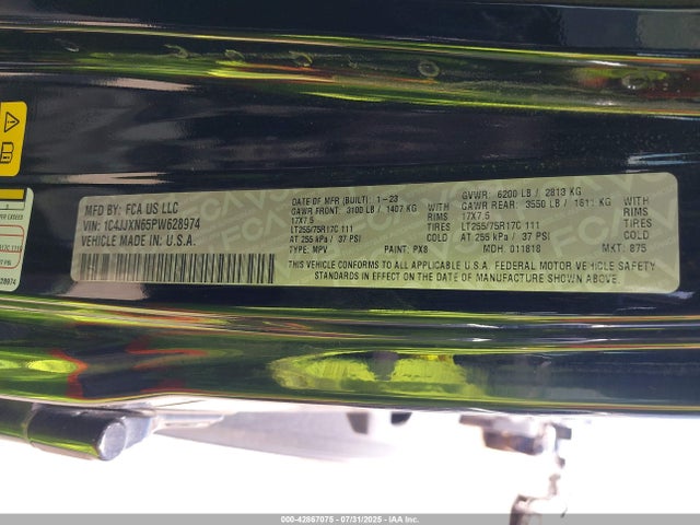1C4JJXN65PW628974 Jeep Wrangler