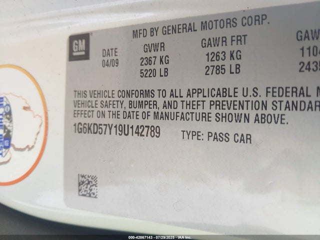 2009 CADILLAC DTS 1G6KD57Y19U142789 Photo 8