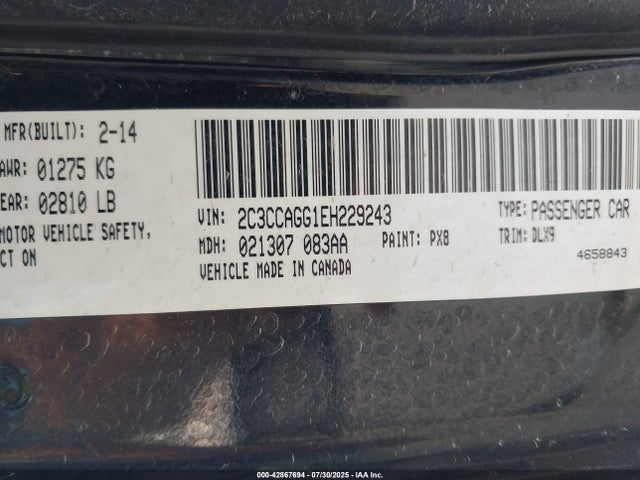 Chrysler 300 2014 2C3CCAGG1EH229243 Image 9
