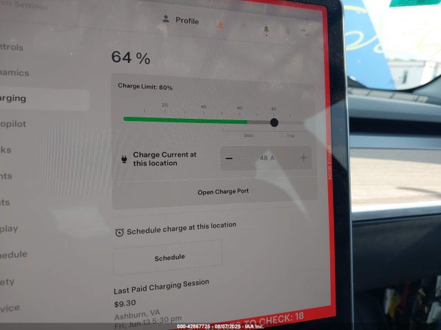 5YJ3E1EB9NF247315 Tesla MODEL 3