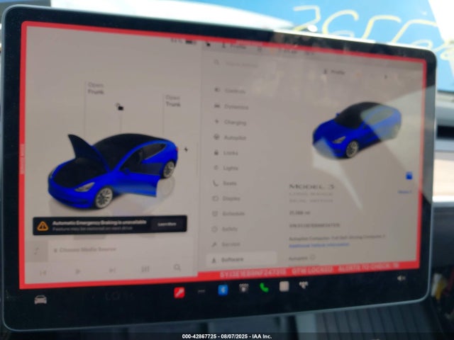 5YJ3E1EB9NF247315 Tesla MODEL 3