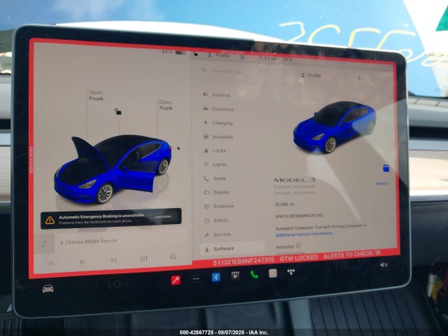 2022 TESLA MODEL 3 5YJ3E1EB9NF247315 Photo 6
