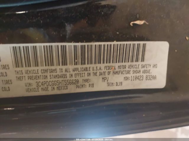 2017 DODGE JOURNEY 3C4PDCGG5HT556620 Photo 8