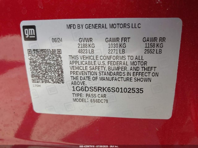 2025 CADILLAC CT5 1G6DS5RK6S0102535 Photo 8