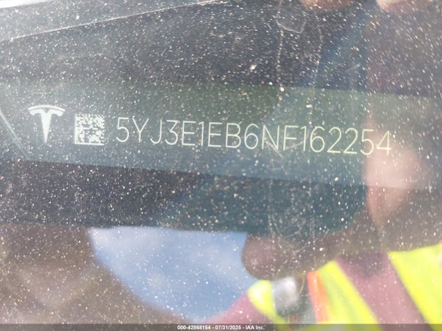 2022 TESLA MODEL 3 5YJ3E1EB6NF162254 Photo 8