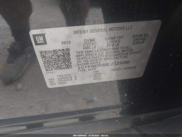 2020 CADILLAC XT5 1GYKNDRS9LZ123280 Photo 8