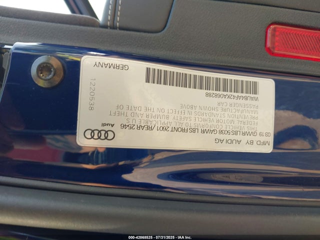 2019 AUDI S4 WAUB4AF42KA068288 Photo 8