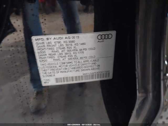 2013 AUDI Q7 WA1LGAFE3DD017000 Photo 8
