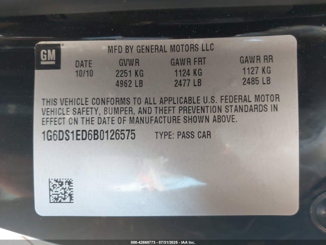 2011 CADILLAC CTS 1G6DS1ED6B0126575 Photo 8