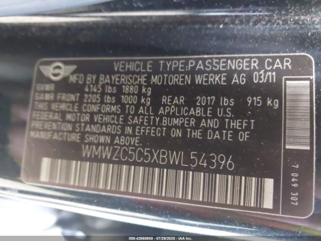 2011 MINI COOPER S COUNTRYMAN WMWZC5C5XBWL54396 Photo 8