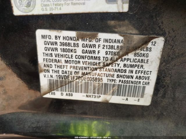 2013 ACURA ILX 19VDE1F70DE005895 Photo 8