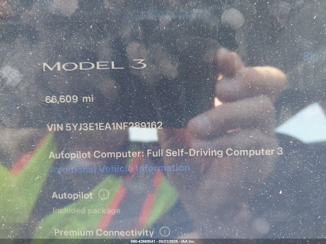 Tesla 2022 2022 5YJ3E1EA1NF289162 Image 15