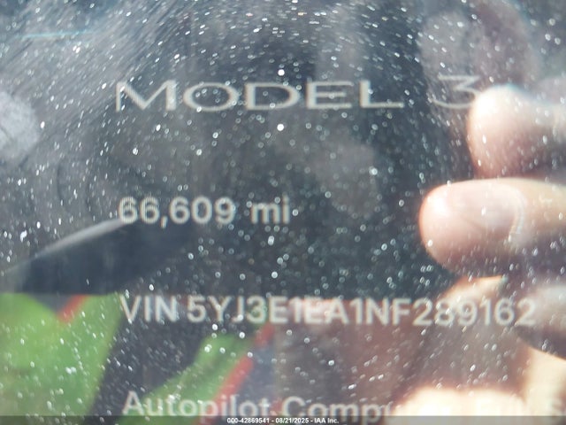 2022 TESLA MODEL 3 5YJ3E1EA1NF289162 Photo 6