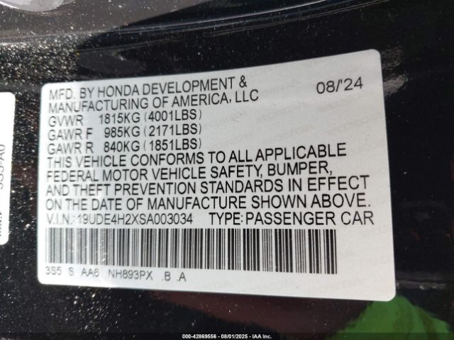 2025 ACURA INTEGRA 19UDE4H2XSA003034 Photo 8