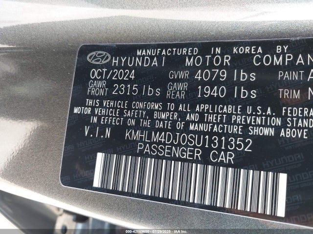 Hyundai gdi kappa 2025 KMHLM4DJ0SU131352 Image 9