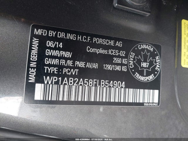 2015 PORSCHE MACAN WP1AB2A58FLB54904 Photo 8