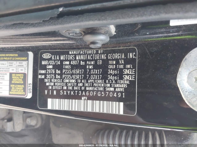 5XYKT3A60FG570491 KIA dohc t-gdi theta-ii