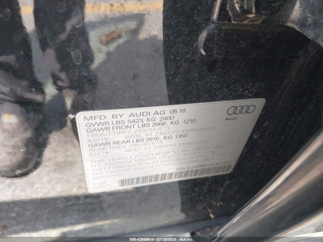 2017 AUDI Q5 WA1L2AFP6HA002658 Photo 8