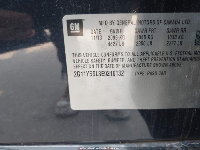 2G11Y5SL3E9210132 Chevrolet lkw