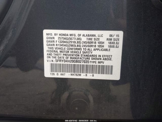 2016 ACURA MDX 5FRYD4H20GB027035 Photo 8