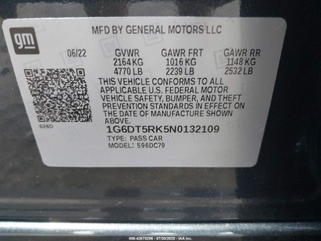 2022 CADILLAC CT5 1G6DT5RK5N0132109 Photo 8