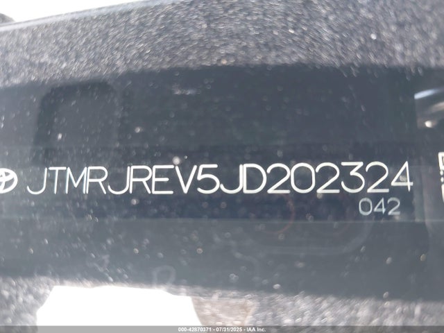 JTMRJREV5JD202324 Toyota 2ar-fxe, 2jm+2fm