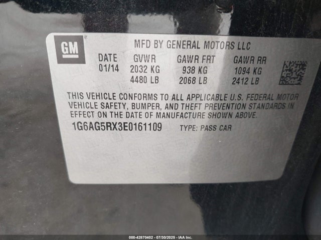 2014 CADILLAC ATS 1G6AG5RX3E0161109 Photo 8