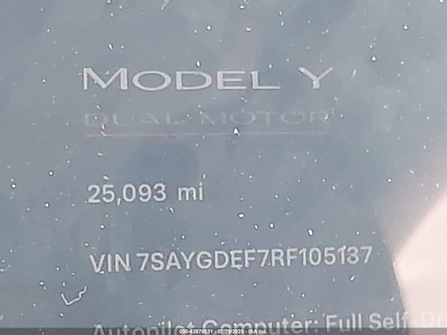 2024 TESLA MODEL Y 7SAYGDEF7RF105137 Photo 6