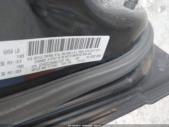 2C4RDGCG0HR617137 Dodge 2017