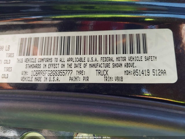 1C6RR6FG2GS355777 RAM 1500