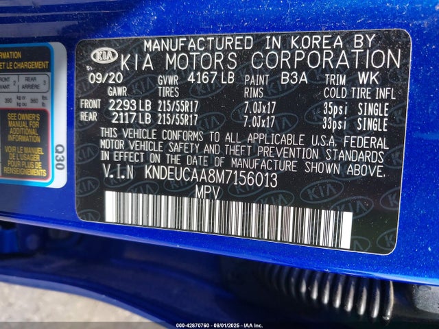 KIA nu mpi 2021 KNDEUCAA8M7156013 Image 9