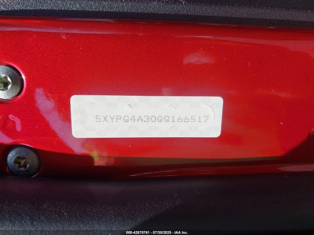 5XYPG4A30GG166517 KIA dohc gdi theta ii
