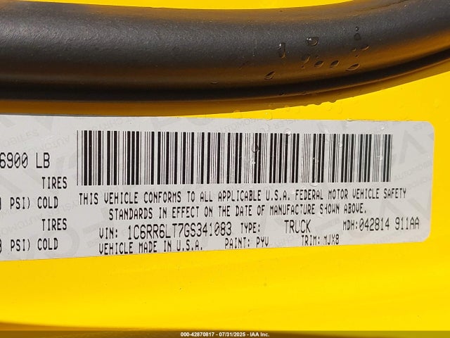 RAM 1500 2016 1C6RR6LT7GS341083 Image 9