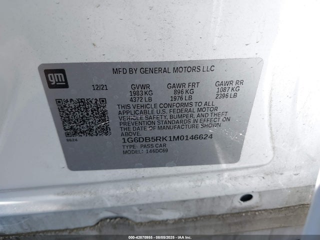 2021 CADILLAC CT4 1G6DB5RK1M0146624 Photo 8