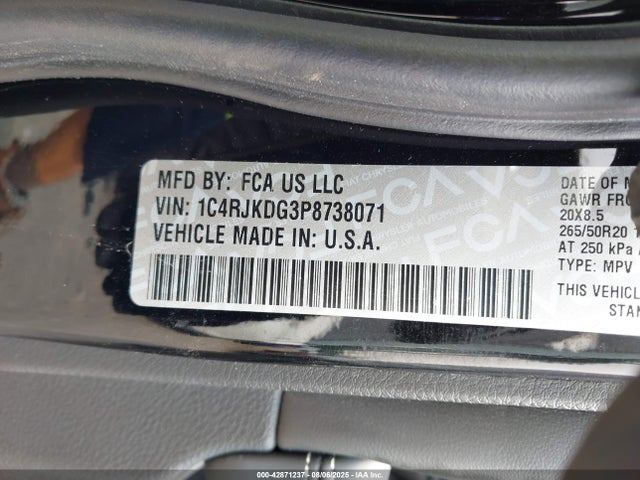 Jeep GRAND CHEROKEE L 2023 1C4RJKDG3P8738071 Image 9