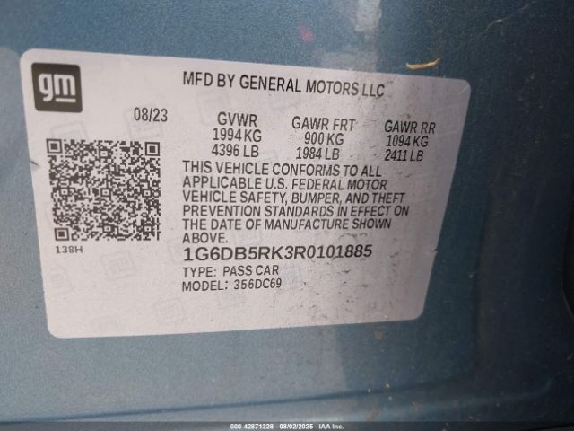 2024 CADILLAC CT4 1G6DB5RK3R0101885 Photo 8