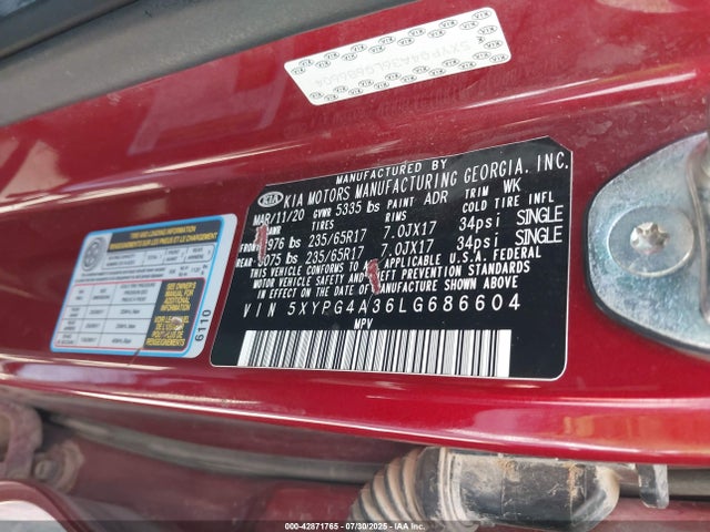 5XYPG4A36LG686604 KIA gdi theta-ii