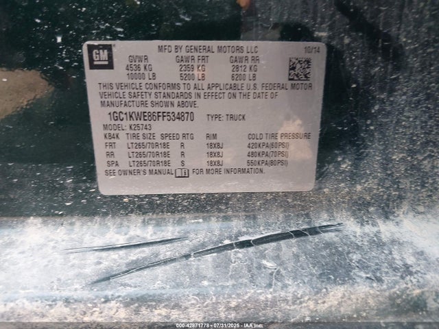1GC1KWE86FF534870 Chevrolet lml