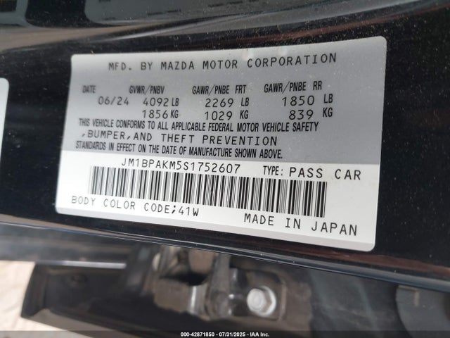 Mazda 3 2025 JM1BPAKM5S1752607 Image 21