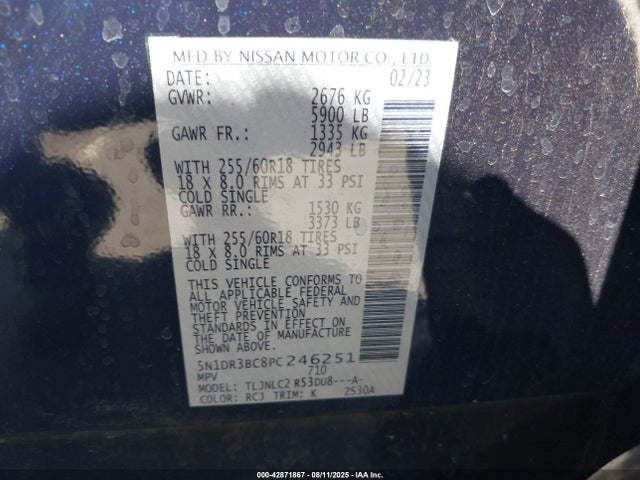 Nissan Pathfinder 2023 5N1DR3BC8PC246251 Image 9