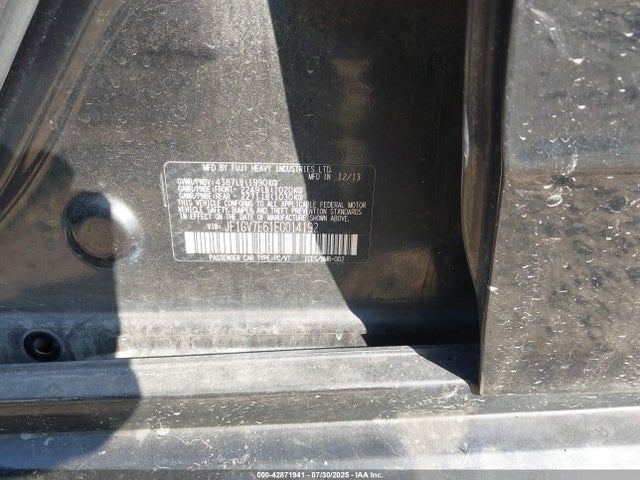 Subaru Impreza 2014 JF1GV7E61EG014192 Image 9